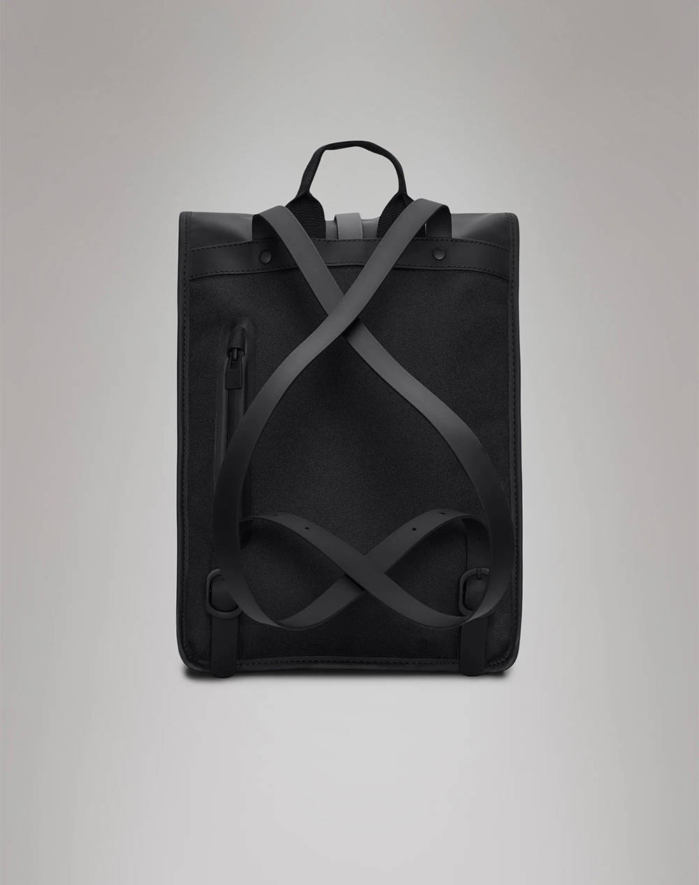 RAINS Rolltop Rucksack Mini W3 (Διαστάσεις: 38 x 28 x 12 εκ.) 13330-01 Black φωτογραφία