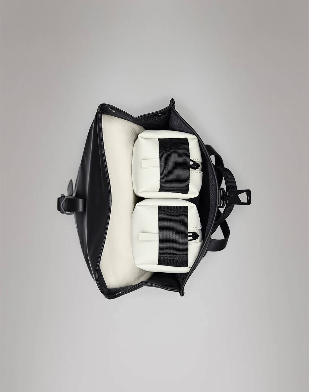 RAINS Rolltop Rucksack Mini W3 (Διαστάσεις: 38 x 28 x 12 εκ.) 13330-01 Black φωτογραφία