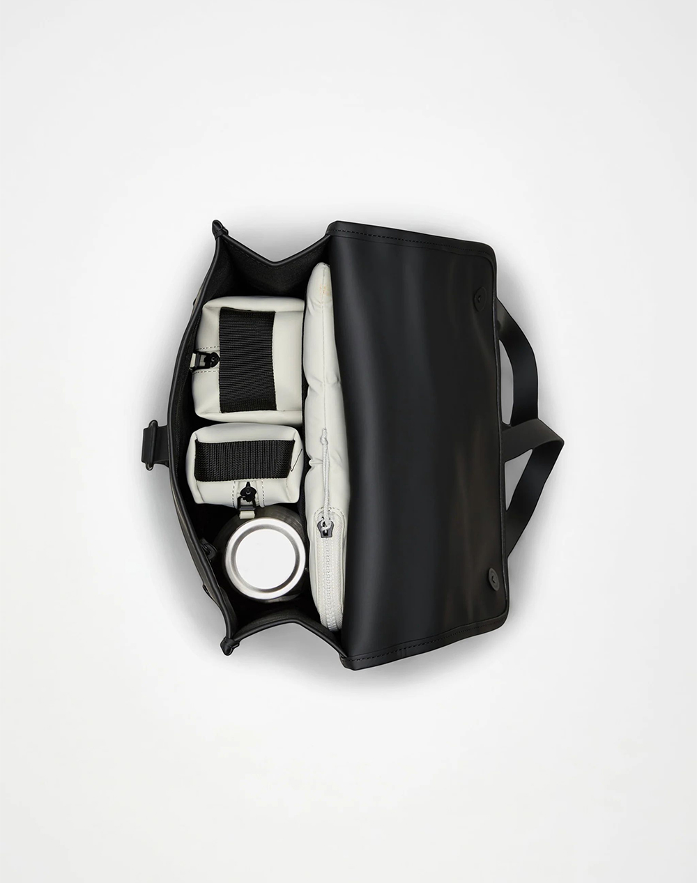 Rains Backpack Mini W3 13020-151 Jetblack Γυναικεία αξεσουάρ τσάντες Politikos Shop Πολιτικός