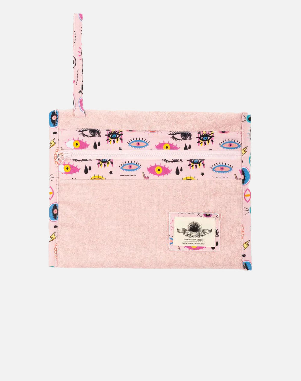SUN OF A BEACH Electric Eyes | Waterproof Pouch (Διαστάσεις: 27 x 35 εκ) WP/EE_CNV/PIN/PWPR-Electric Eyes Pink 0400ASUNO6280002_XR23271