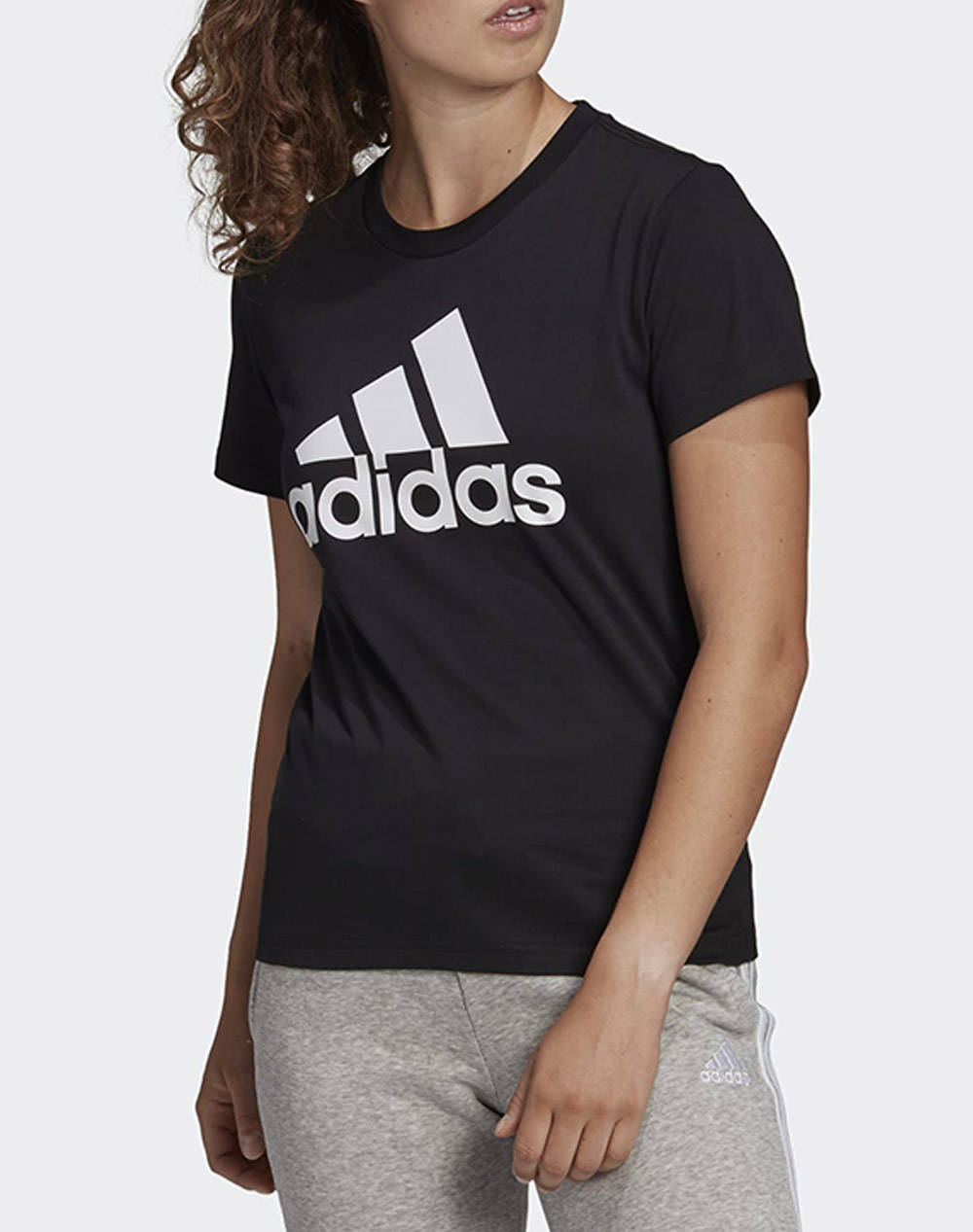ADIDAS ΜΠΛΟΥΖΑ W BL T L GL0722-BLACK/WHITE Black