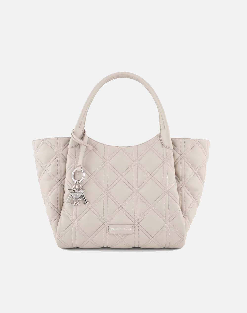 EMPORIO ARMANI EMPORIO ARMANI WOMEN''S SHOPPING BAG (Διαστάσεις: 44 x 29 x 17 εκ) Y3D277YWL2E-U6208 Biege