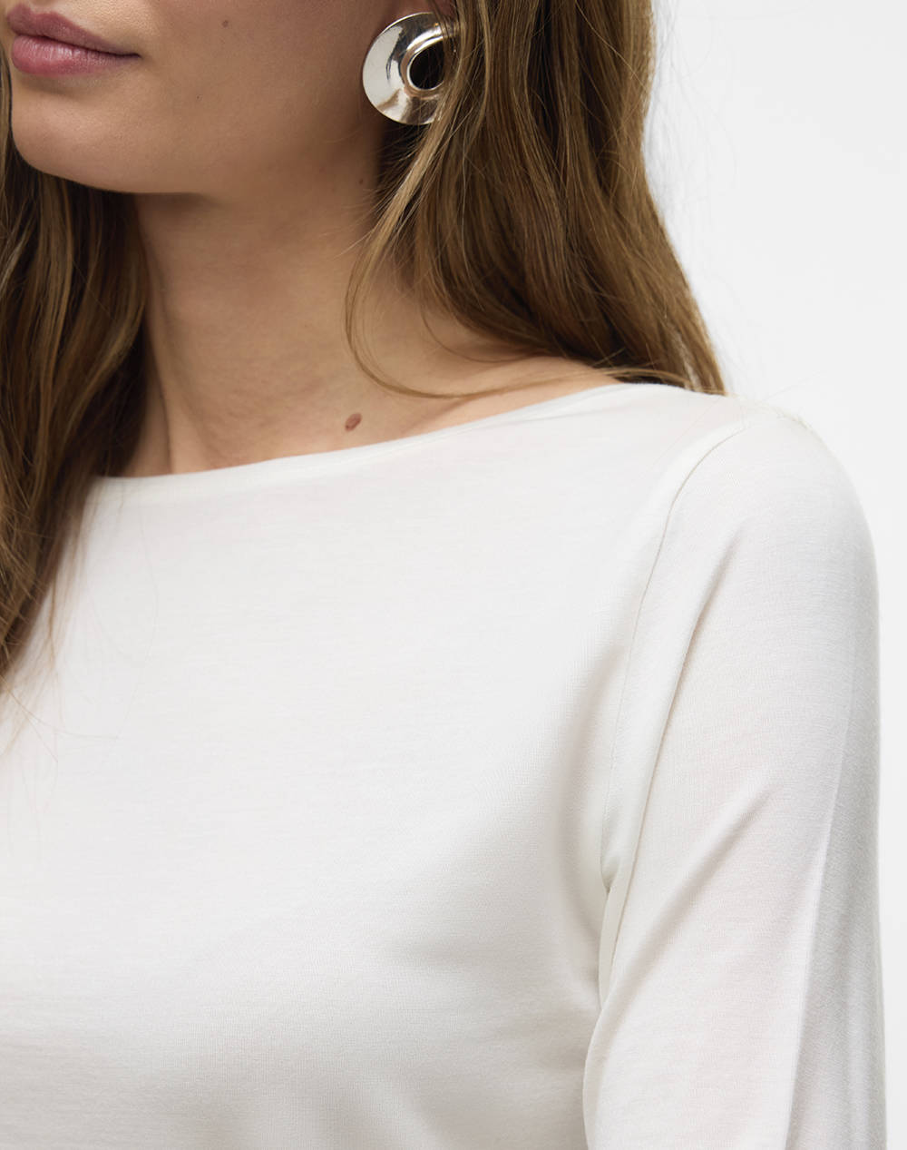 AWARE AWFIONA 3/4 BOATNECK TOP NOOS 10323423-Snow White White φωτογραφία