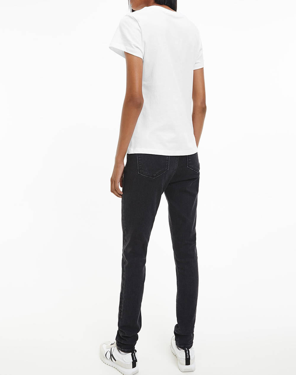 CALVIN KLEIN JEANS CORE INSTIT LOGO SLIM FIT TEE J20J220253-YAF White φωτογραφία