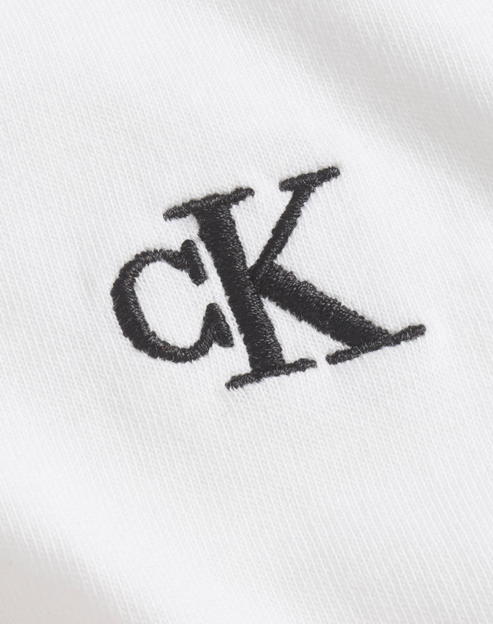 Calvin Klein Jeans Ck Embroidery Slim Tee J20J212883-Yaf White Γυναικεία ρούχα μπλούζες Τ-Shirt Politikos Shop Πολιτικός