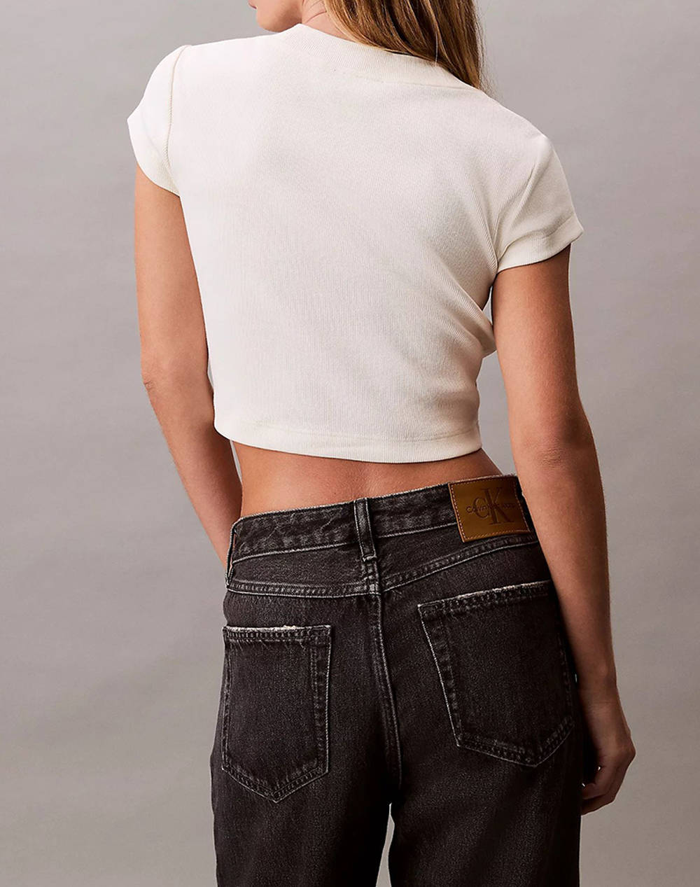 CALVIN KLEIN CALVIN KLEIN JEANS MONOGRAM BABY TEE LV047AB802-YC9 OffWhite - 2