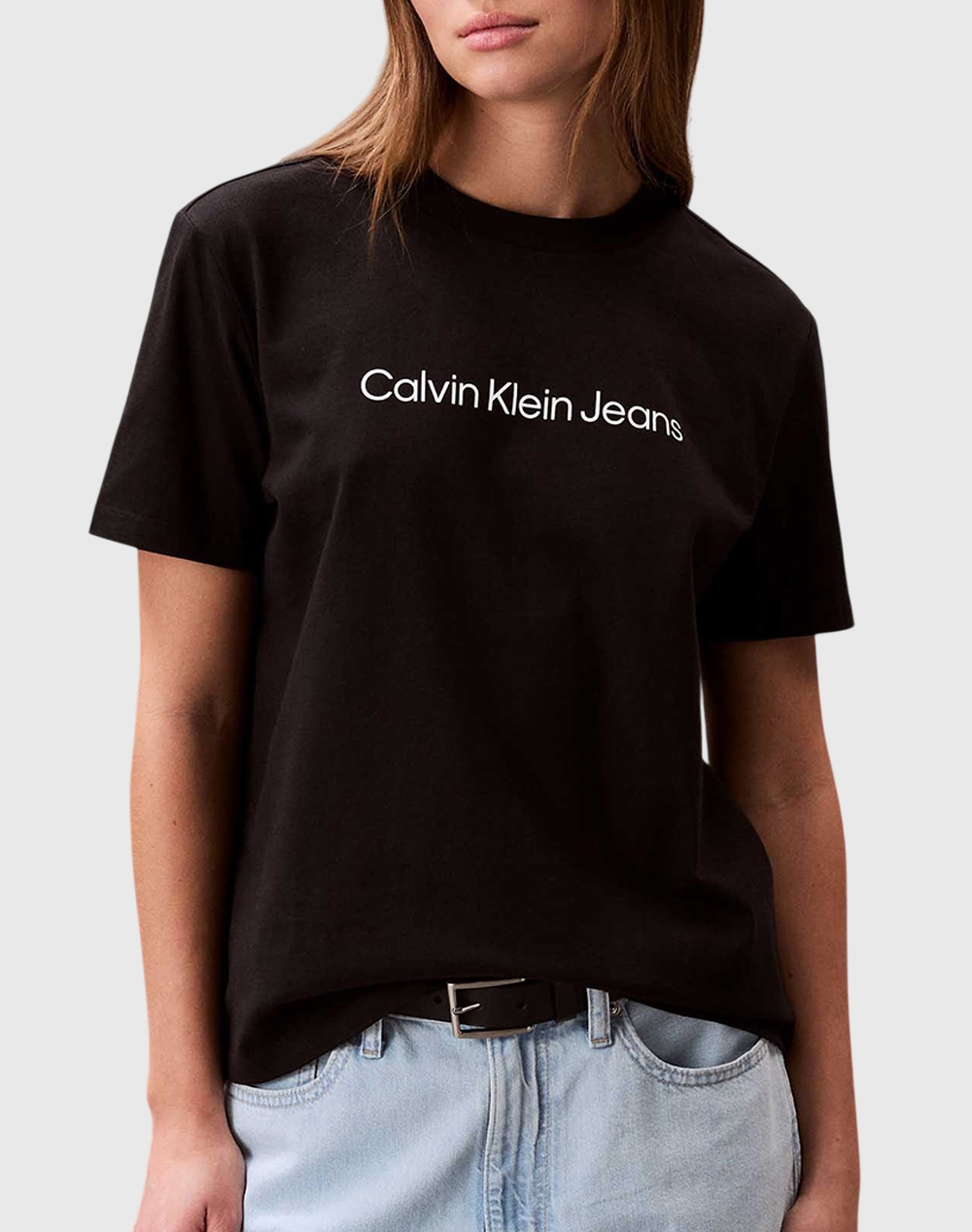 CALVIN KLEIN JEANS A- INST LOGO CLASSIC TEE SS LV047C912G-UB1 Black