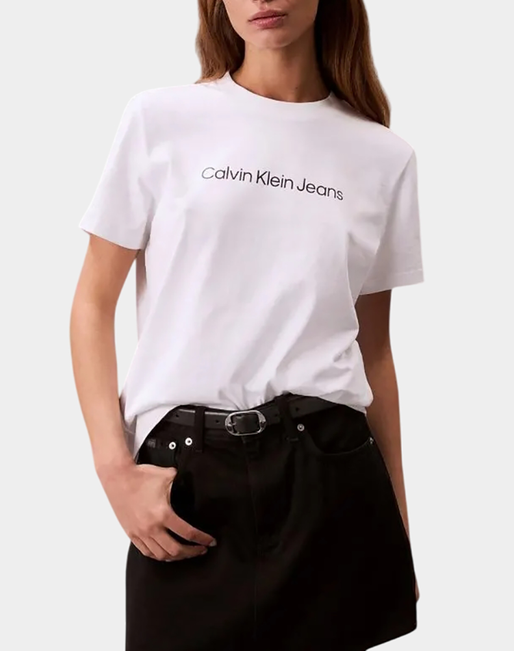 CALVIN KLEIN JEANS A- INST LOGO CLASSIC TEE SS LV047C912G-YAA White
