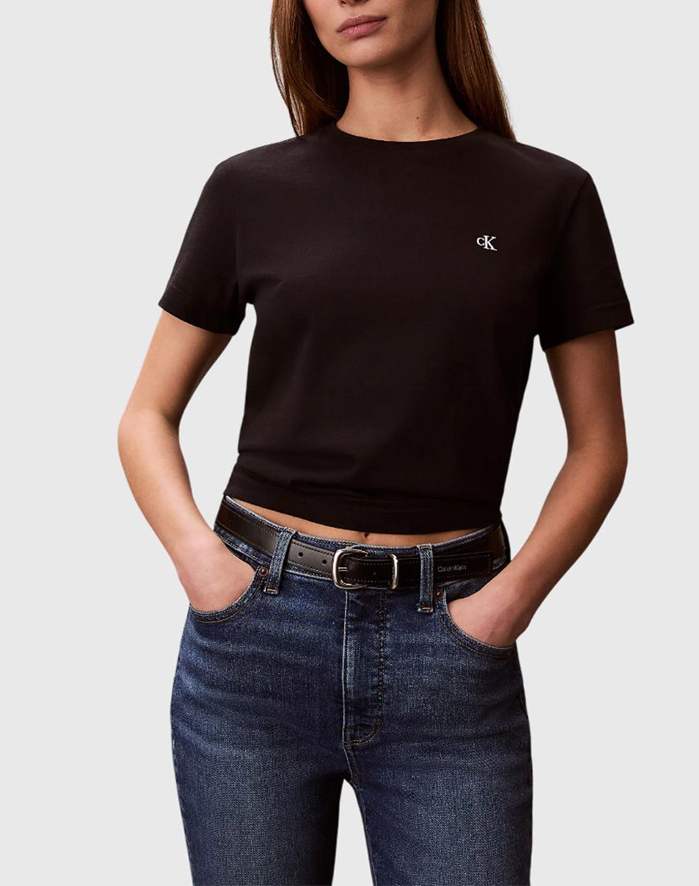 CALVIN KLEIN JEANS Archive Jersey Crew Tee EU LV047B224G-UB1 Black