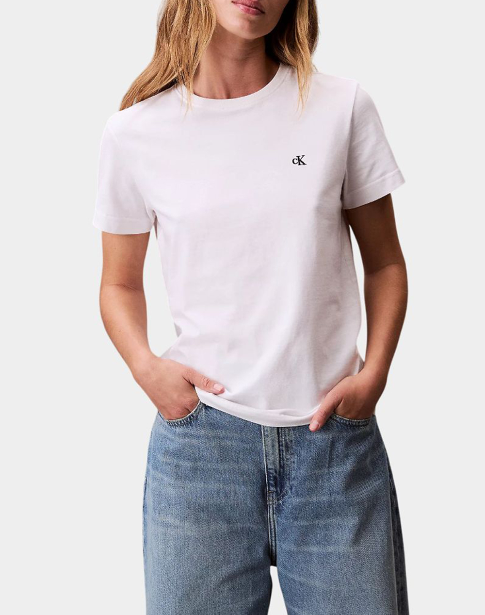 CALVIN KLEIN JEANS Archive Jersey Crew Tee EU LV047B224G-YAA White