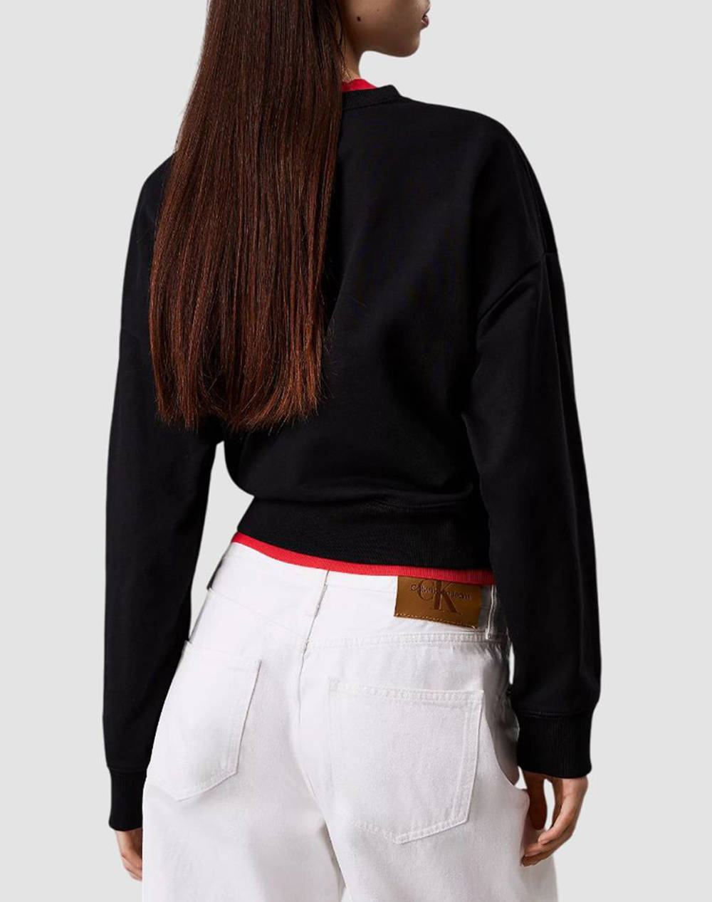 CALVIN KLEIN CALVIN KLEIN JEANS LS MONOLOGO FRENCH TERRY RLXD CN LV047B234G-UB1 Black - 2