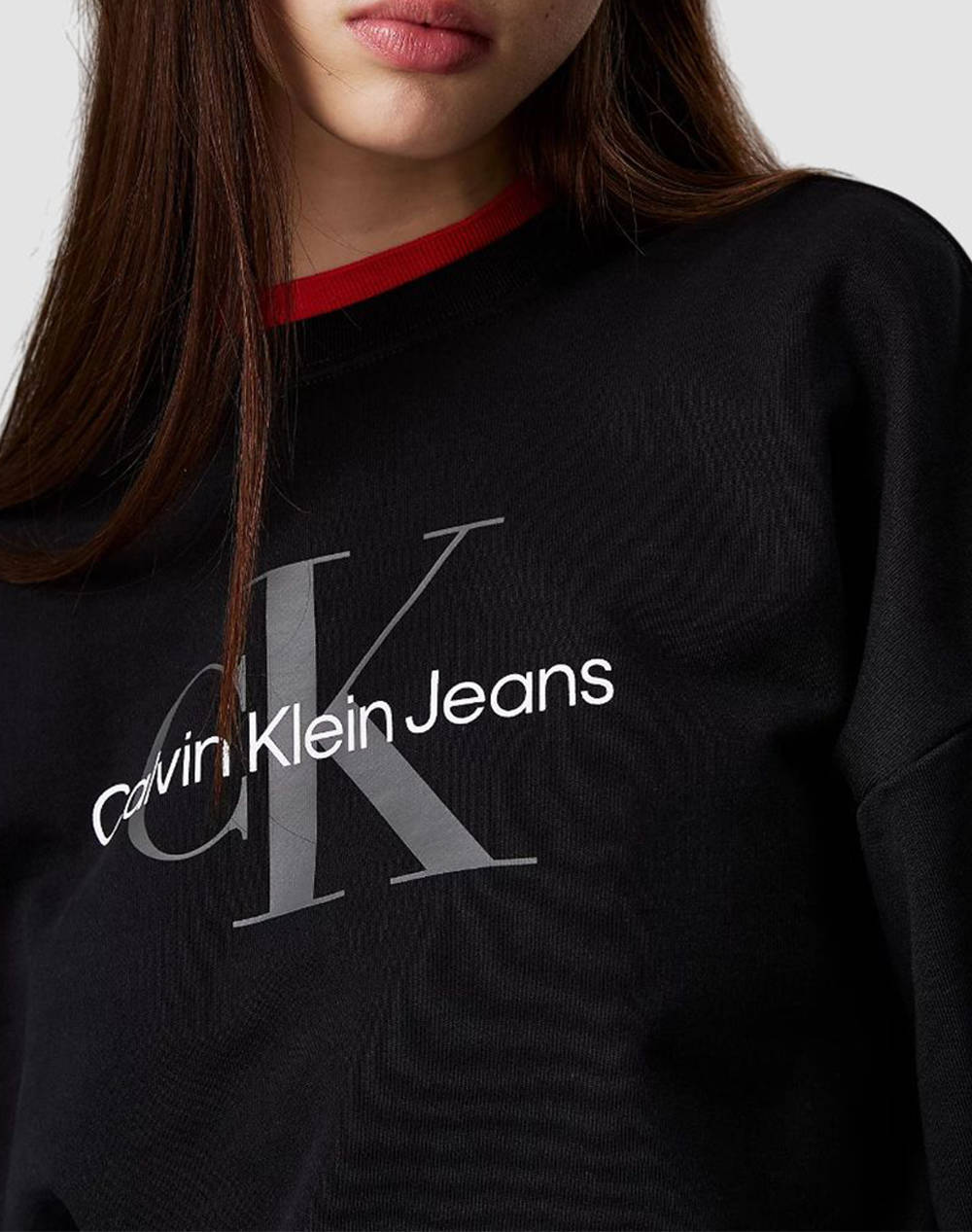 CALVIN KLEIN CALVIN KLEIN JEANS LS MONOLOGO FRENCH TERRY RLXD CN LV047B234G-UB1 Black - 3