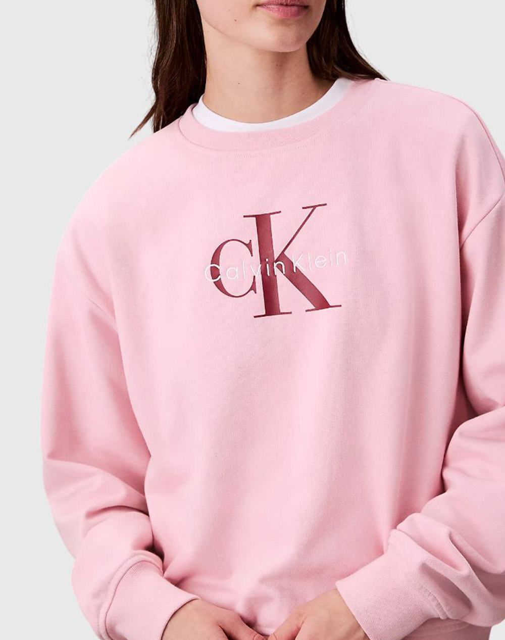 CALVIN KLEIN CALVIN KLEIN JEANS LS MONOLOGO FRENCH TERRY RLXD CN LV047B234G-TE0 Pink - 3