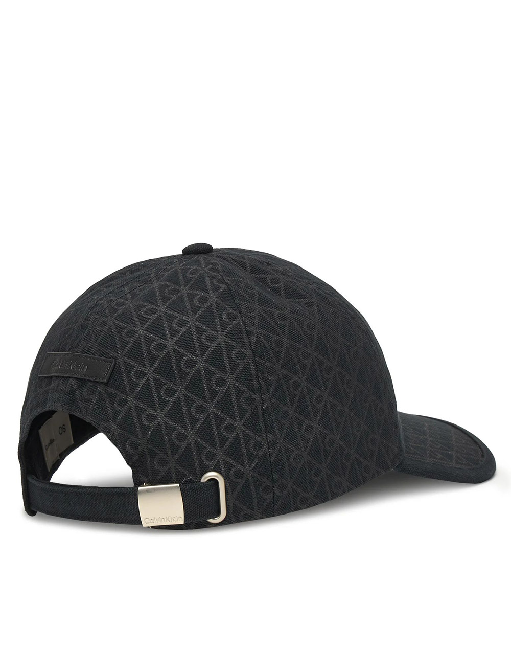 CALVIN KLEIN JEANS EMBLEM PRINT w LEATHER PATCH CAP LV04F5036G-UB1 Black φωτογραφία