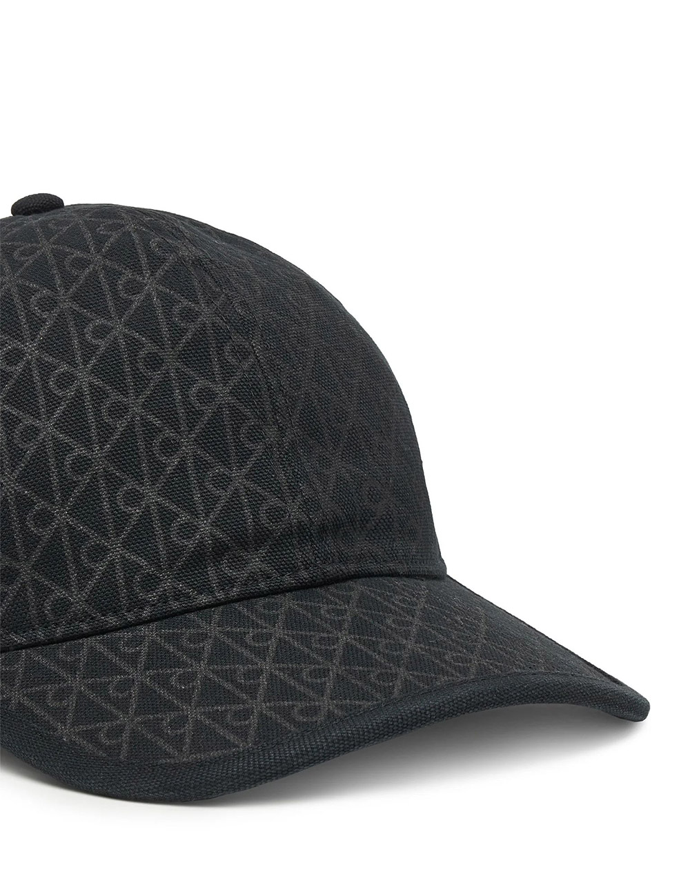 CALVIN KLEIN JEANS EMBLEM PRINT w LEATHER PATCH CAP LV04F5036G-UB1 Black φωτογραφία