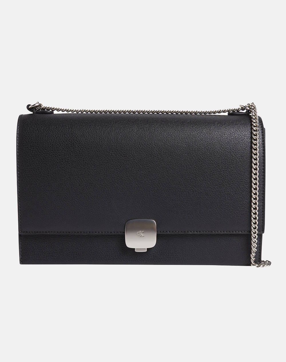 CALVIN KLEIN CALVIN KLEIN FORGED LOCK FLAP BAG (Διαστάσεις: 17 x 27 x 9εκ.) K60K612709-BEH Black