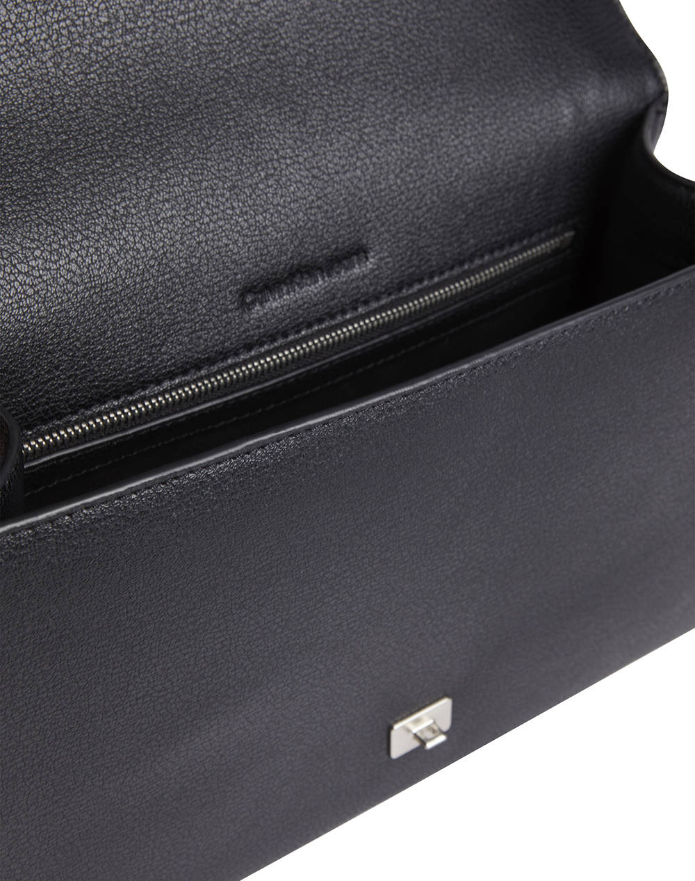 CALVIN KLEIN FORGED LOCK FLAP BAG (Διαστάσεις: 17 x 27 x 9εκ.) K60K612709-BEH Black φωτογραφία