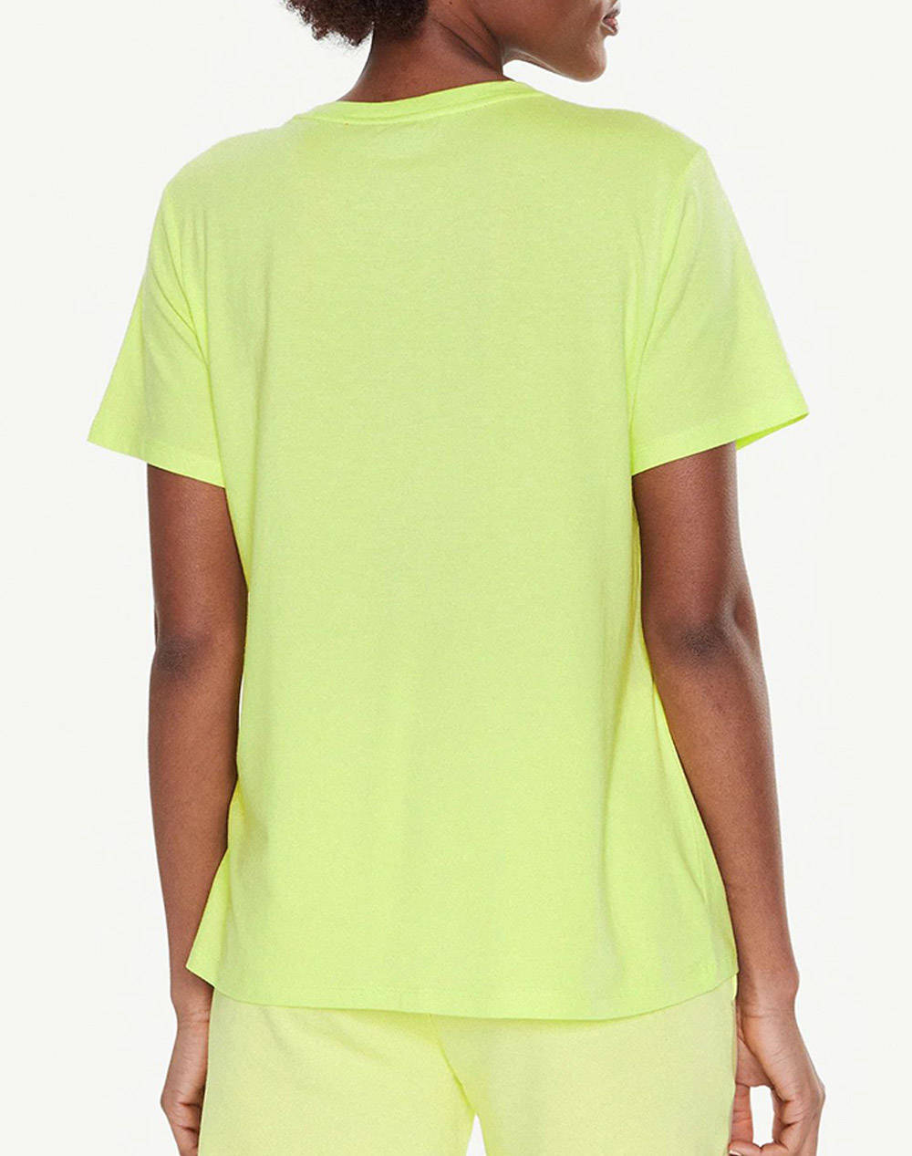 DKNY LOGO ΜΠΛΟΥΖΑΚΙ ΚΟΝΤΟΜΑΝΙΚΟ DKNY DP2T5894-0051 Lime φωτογραφία