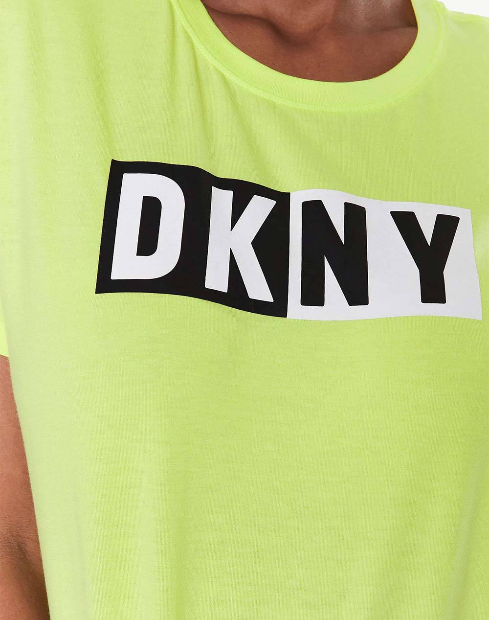 DKNY LOGO ΜΠΛΟΥΖΑΚΙ ΚΟΝΤΟΜΑΝΙΚΟ DKNY DP2T5894-0051 Lime φωτογραφία