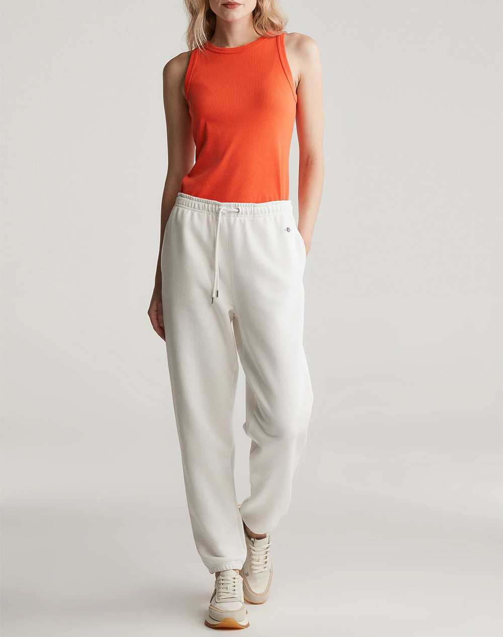 GANT ΠΑΝΤΕΛΟΝΙ ΦΟΥΤΕΡ REG SHIELD SWEATPANTS 3GW4200500-113 Ecru φωτογραφία
