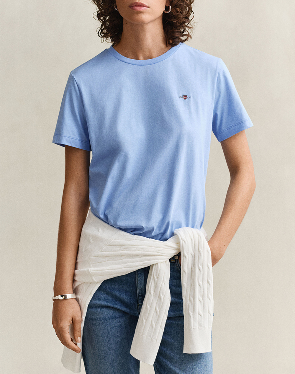 GANT ΜΠΛΟΥΖΑ ΚΜ REG SHIELD SS T-SHIRT REG SHIELD SS T-SHIRT 3GW4200200-424 LightBlue