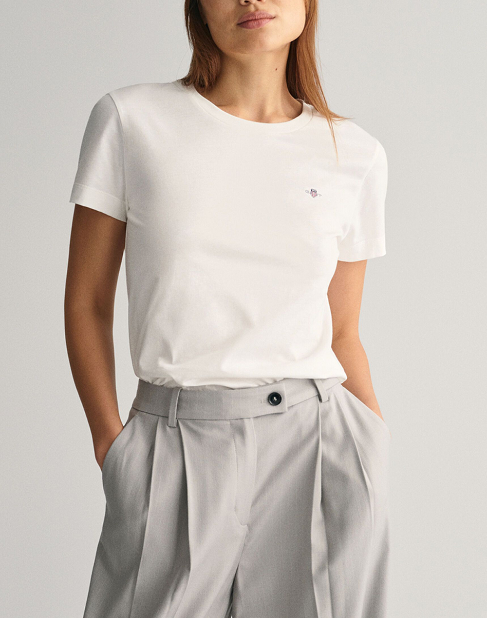 GANT ΜΠΛΟΥΖΑ ΚΜ REG SHIELD SS T-SHIRT REG SHIELD SS T-SHIRT 3GW4200200-110 White