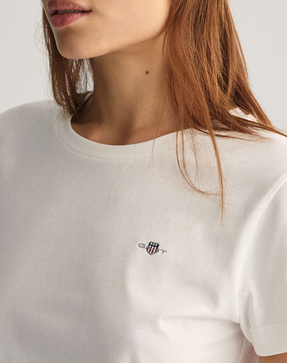 Gant Μπλούζα Κμ Reg Shield Ss T-Shirt 3Gw4200200-110 White Γυναικεία ρούχα μπλούζες Τ-Shirt Politikos Shop Πολιτικός
