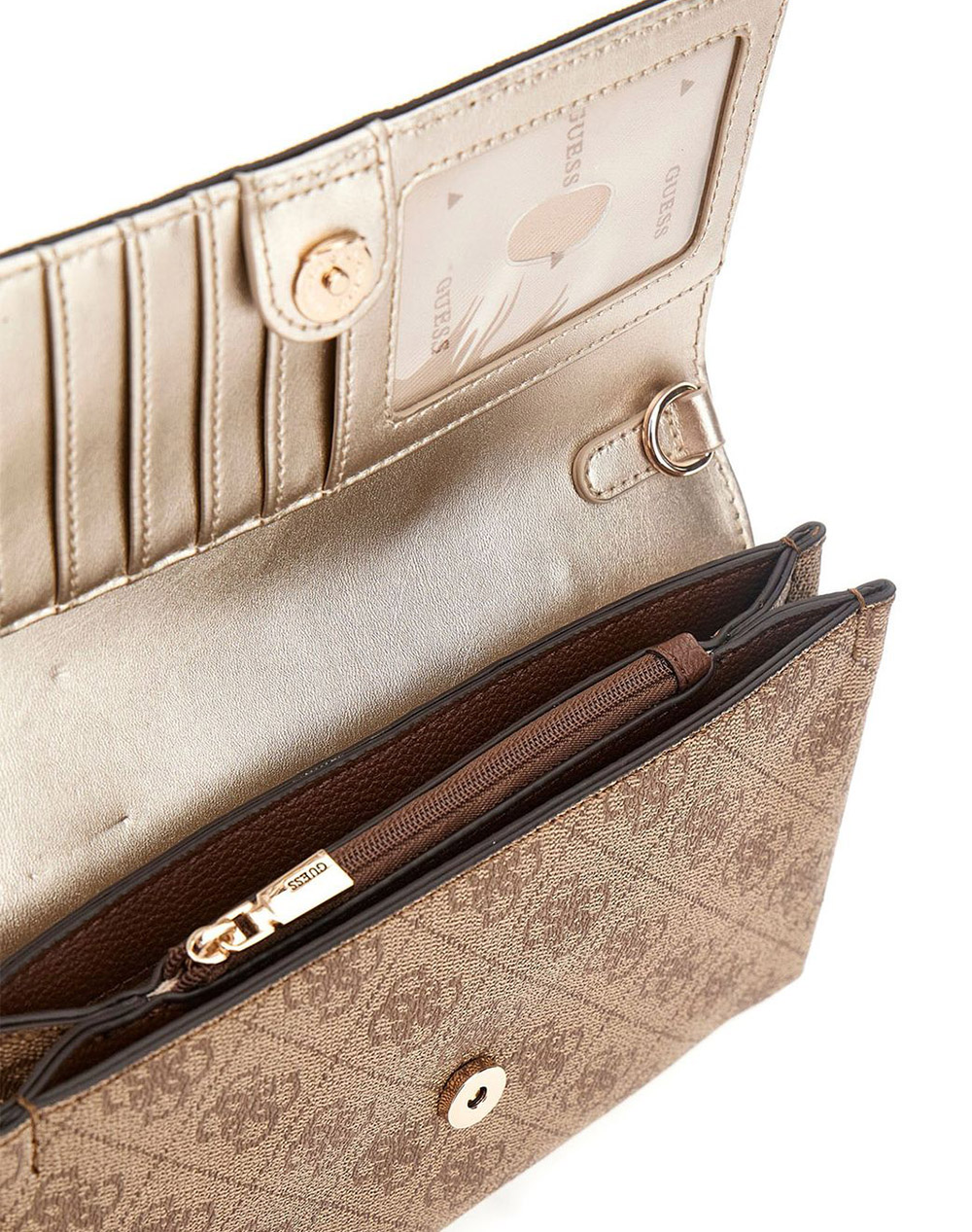 Guess Noelle Ii Xbody Flap Organizer Τσάντα Γυναικείο Hwbg9672750-Lgw Sandybrown Γυναικεία αξεσουάρ τσάντες Politikos Shop Πολιτικός