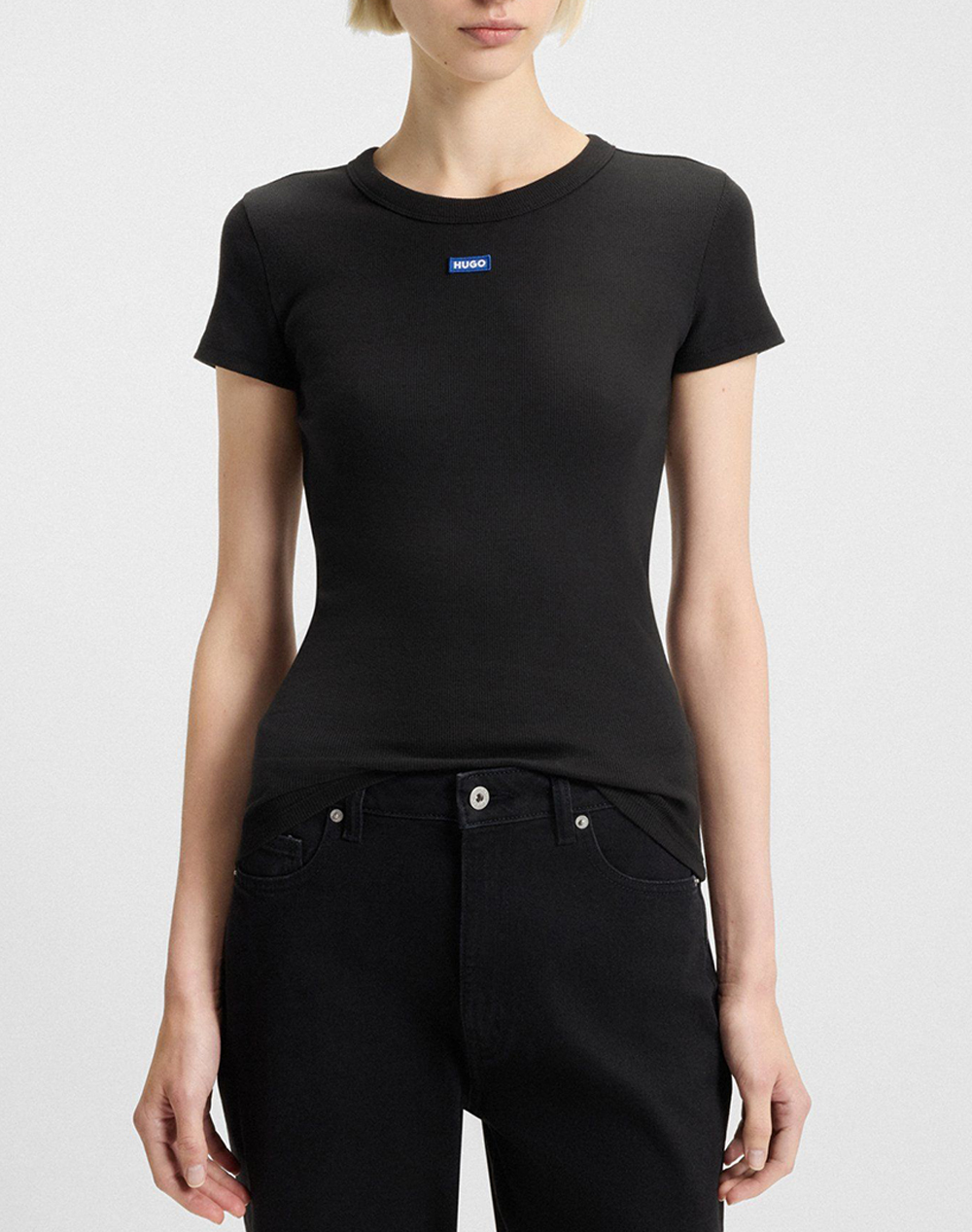 HUGO Easy Tee_B 10257055 01 50523924-001-001 Black