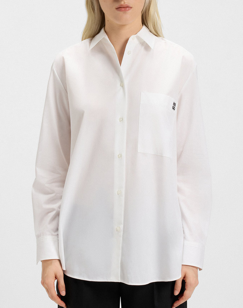 HUGO The Oversize Shirt 10251197 01 50515741-100 White