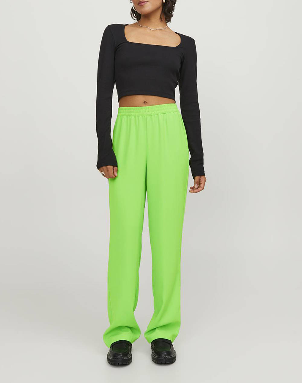 JJXX JXPOPPY REG HW PANT PNT NOOS ΠΑΝΤΕΛΟΝΙ 12200751-Green Flash LawnGreen φωτογραφία