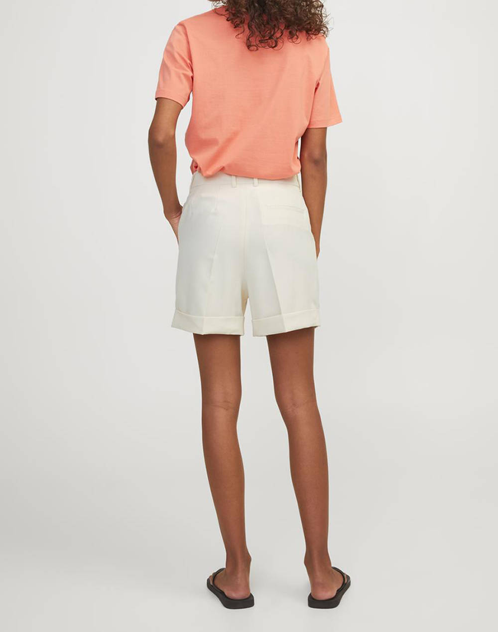 JJXX JXMARY HW SHORTS PNT NOOS 12213192-Bone White OffWhite φωτογραφία