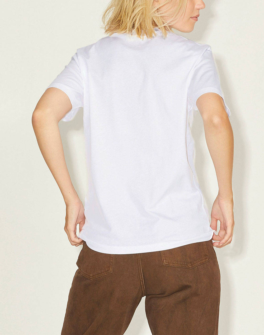 JJXX ΜΠΛΟΥΖΑ JXANNA SS REG EVERY SMALL LOGO TEE NOOS 12206974-bright white limeade Yellow φωτογραφία