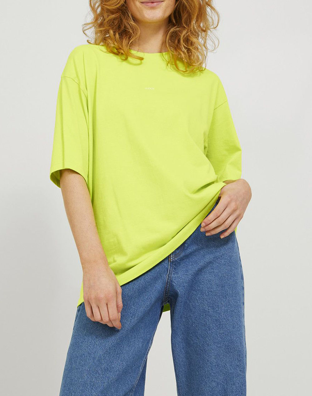 JJXX JXANDREA LOOSE EVERY LOGO TEE NOOS 12205777-Lime Punch Lime