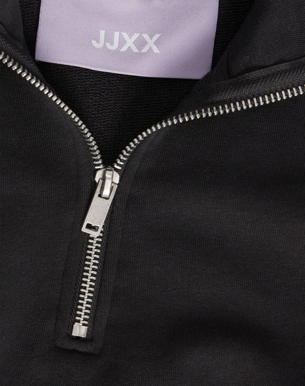 JJXX JXALFA REG LS EVERY ZIP SWEAT SWT NOOS 12226248-BLACK Black φωτογραφία
