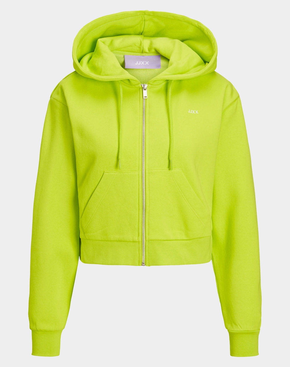 JJXX JXABBIE REG LS EVERY ZIP HOOD SWT NOOS 12219609-Lime Punch Lime φωτογραφία