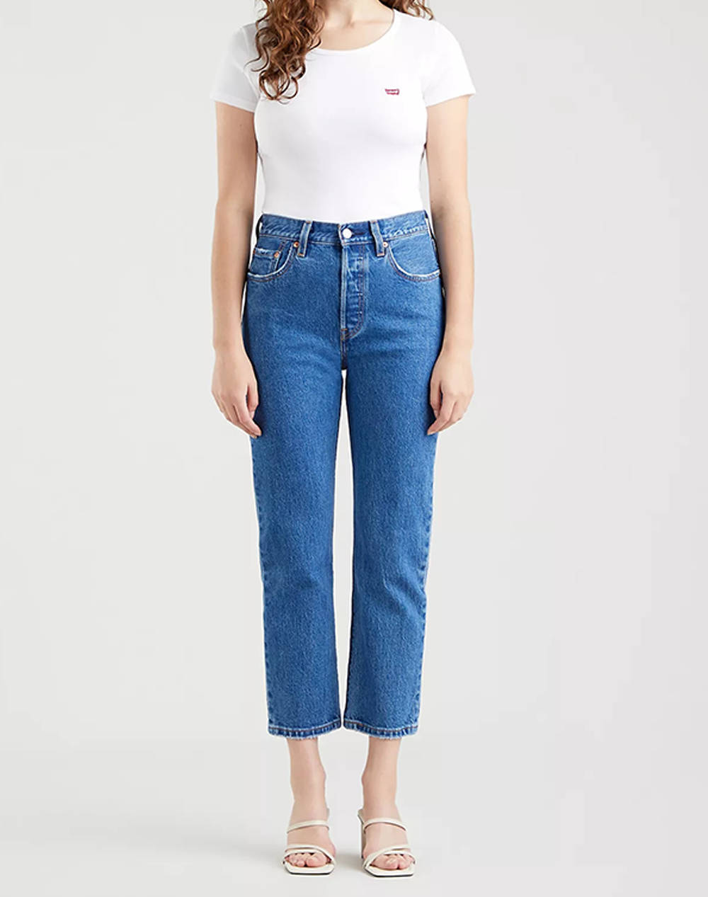 LEVIS 501® CROP 36200-0225-0225 DenimBlue φωτογραφία