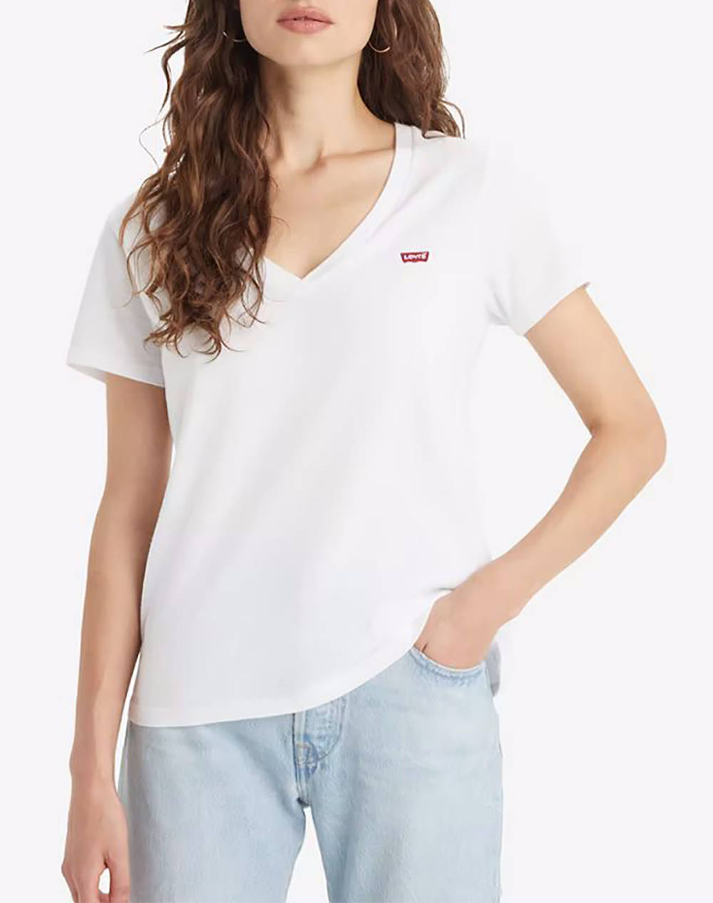 LEVIS PERFECT VNECK 85341-0002-0002 White