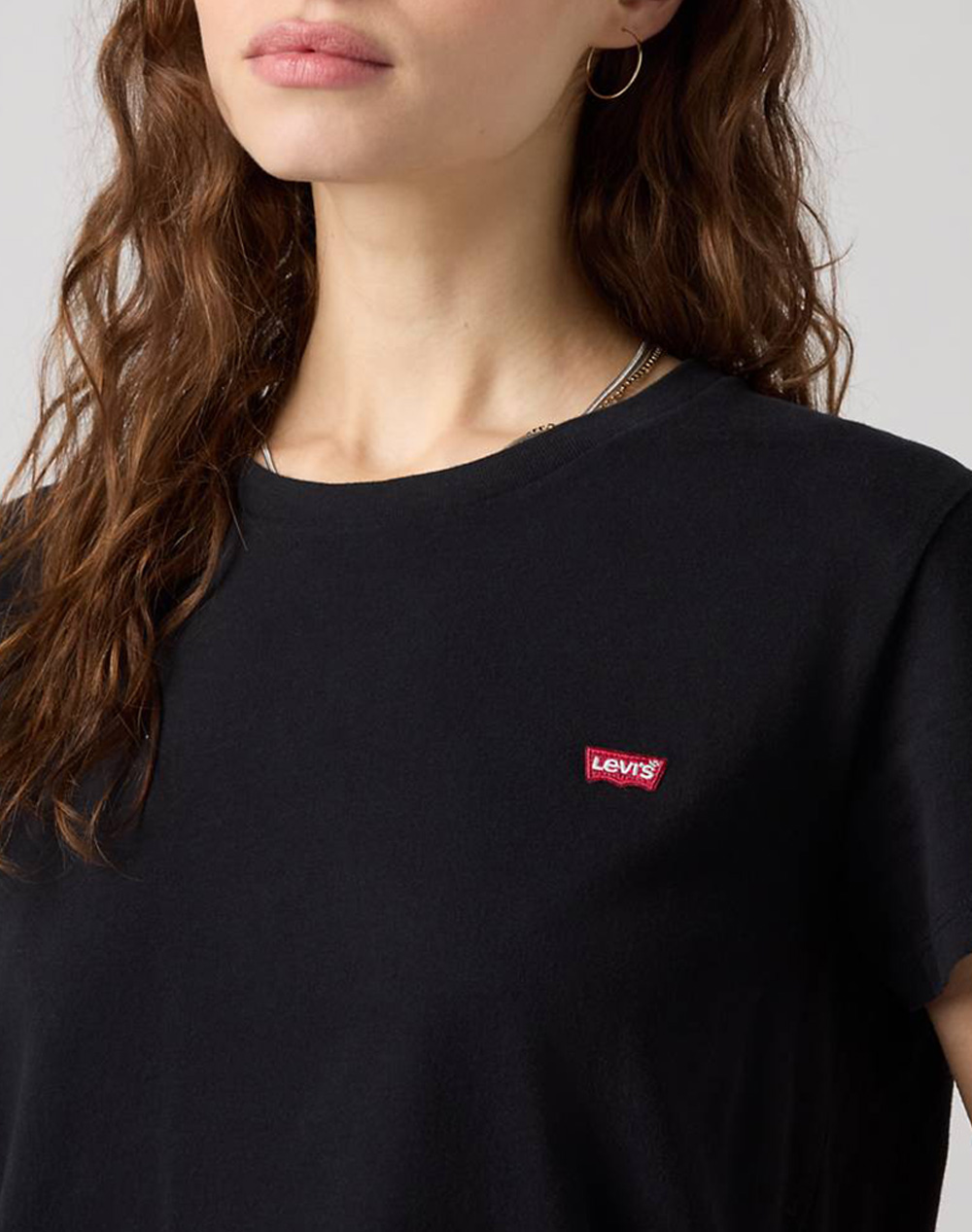 Levis Perfect Tee 39185-0008-0008 Black Γυναικεία ρούχα μπλούζες Τ-Shirt Politikos Shop Πολιτικός