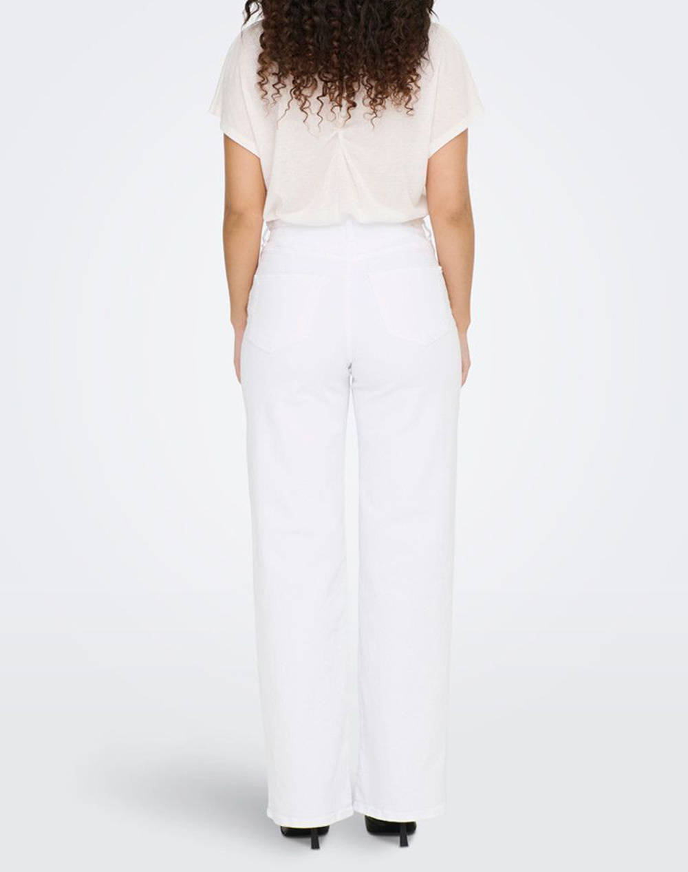 ONLY ONLJUICY HW WIDE LEG DNM REA NOOS 15288219-WHITE White