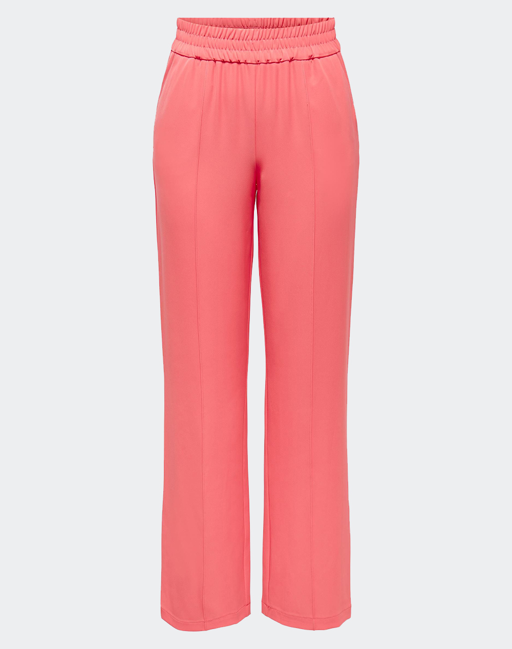 ONLY ONLLUCY-LAURA MW WIDE PIN PANT TLR NOOS 15269665-Georgia Peach Coral