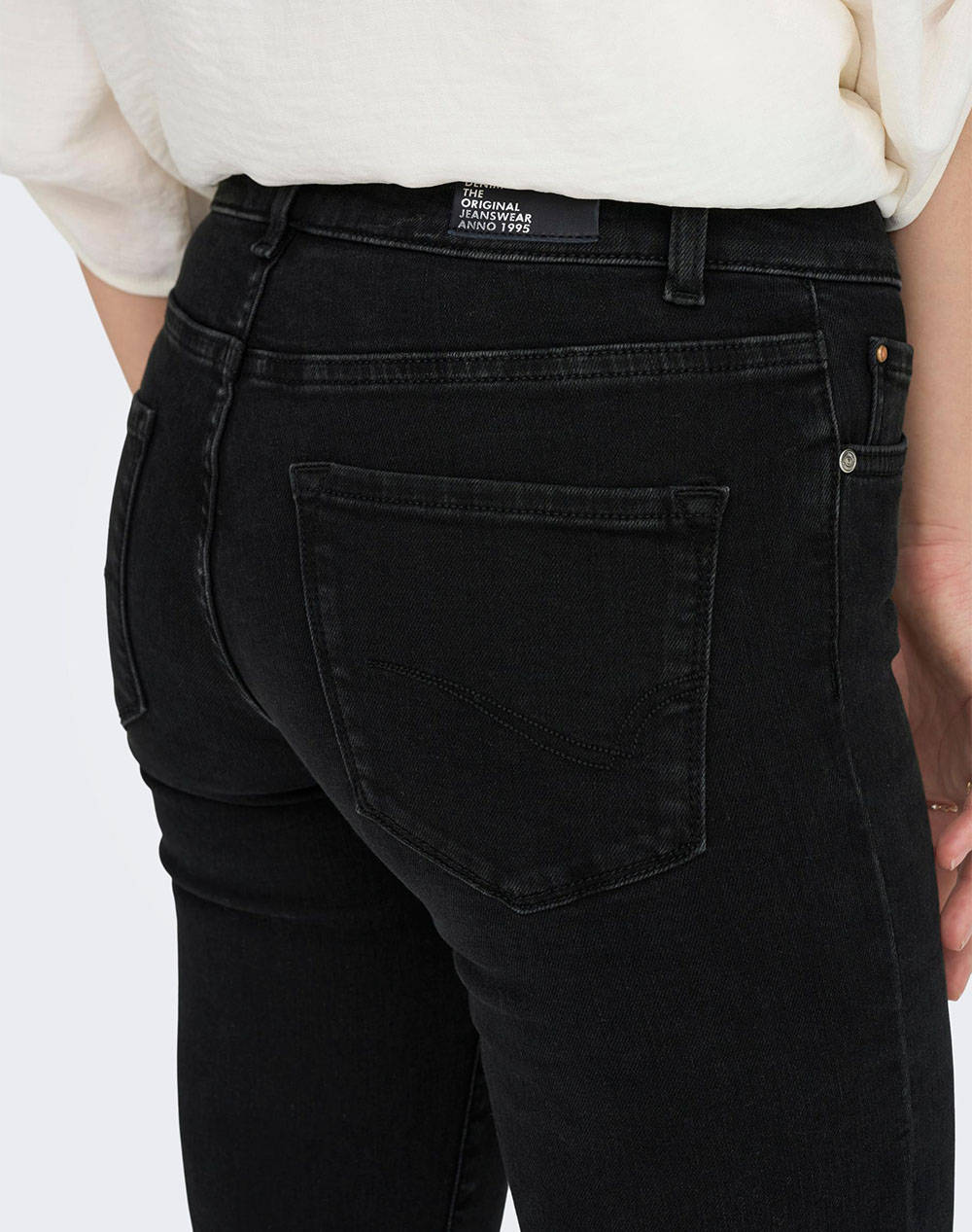 Only Denim Jean 15252221-Washed Black Denimblack Γυναικεία ρούχα παντελόνια 5P Cargo Politikos Shop Πολιτικός
