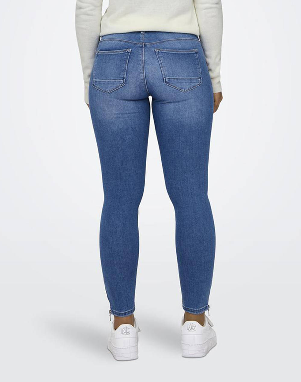 ONLY ONLY ONLKENDELL REG SK ZIP ANK TAI582 NOOS 15278378-Light Medium Blue Denim DenimBlue - 2
