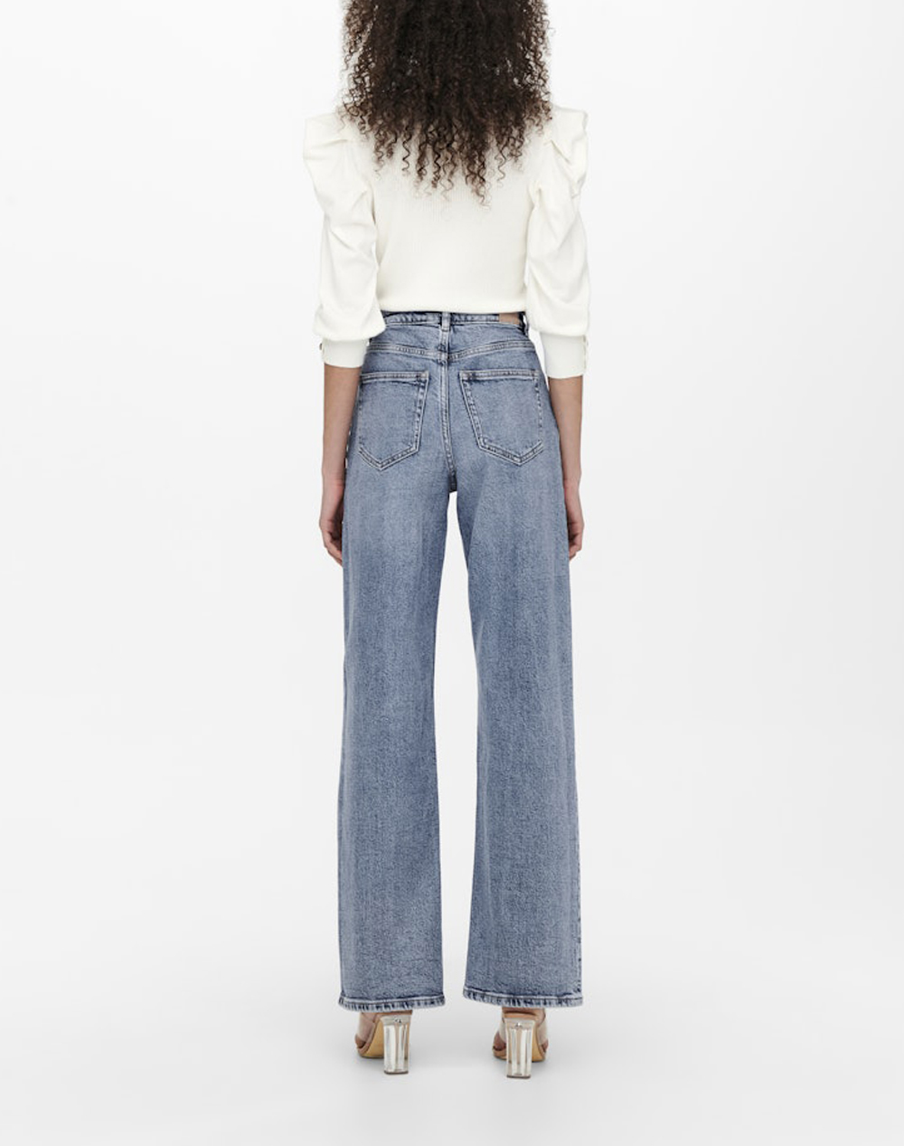 ONLY ONLY ONLJUICY HW WIDE LEG DNM REA365 NOOS 15234743-Medium Blue DenimNAS365 DenimLightBlue - 2