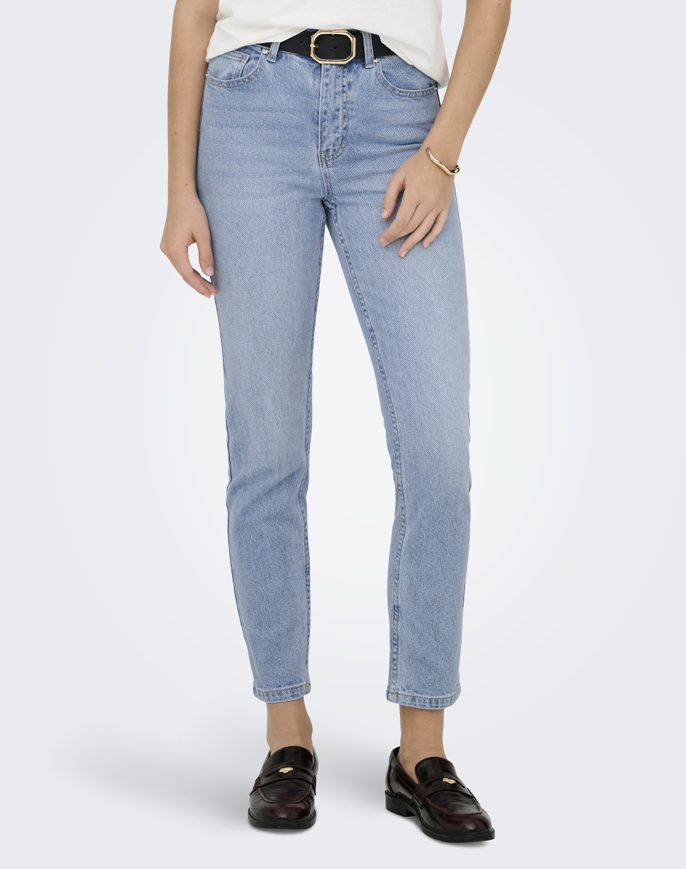 ONLY ONLEMILY HW STRAIGHT ANK DNM MAE009 NOOS 15361608-Light Blue Denim DenimLightBlue