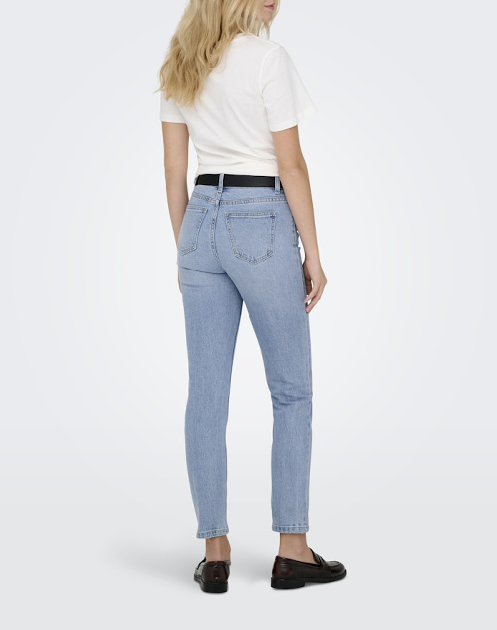 ONLY ONLY ONLEMILY HW STRAIGHT ANK DNM MAE009 NOOS 15361608-Light Blue Denim DenimLightBlue - 2