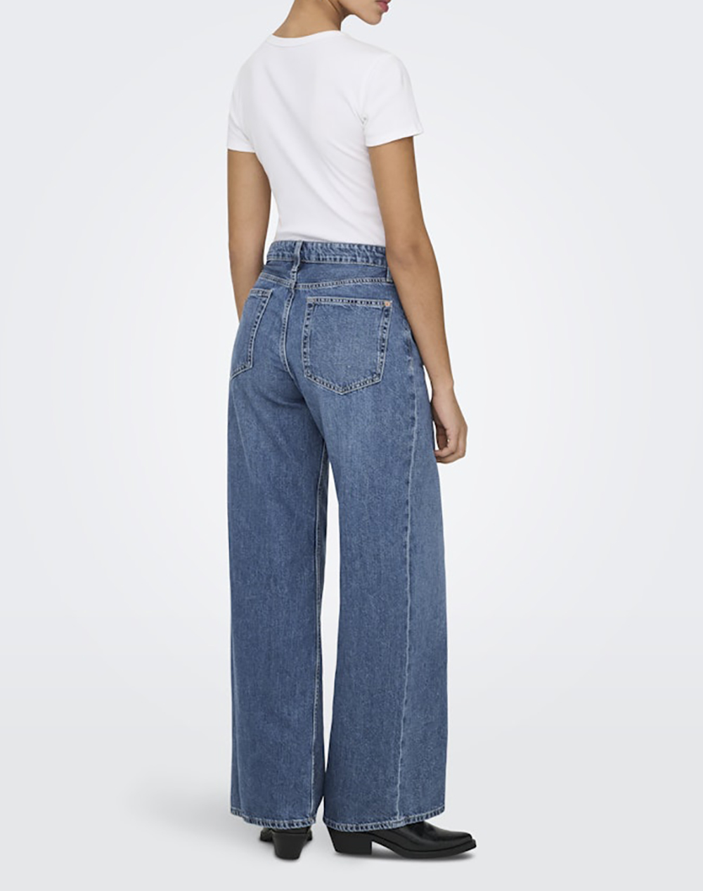 ONLY ONLY ONLSILKY SOFT HW WIDE DNM PIM233 NOOS 15369052-Medium Blue Denim DenimBlue - 2