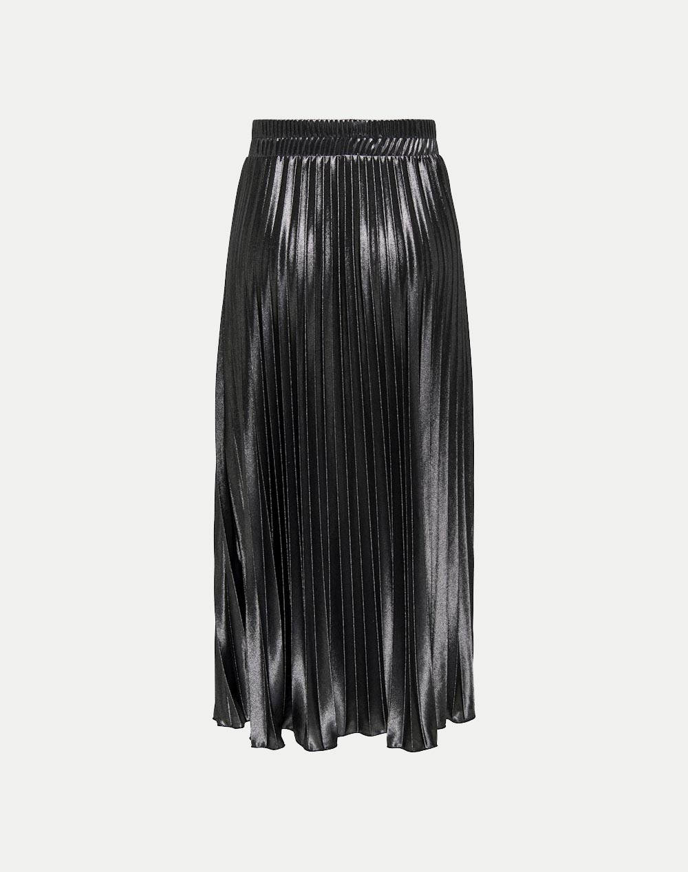 ONLY ONLLYON PLEATED SHINE SKIRT JRS NOOS 15330727-BLACK Black φωτογραφία