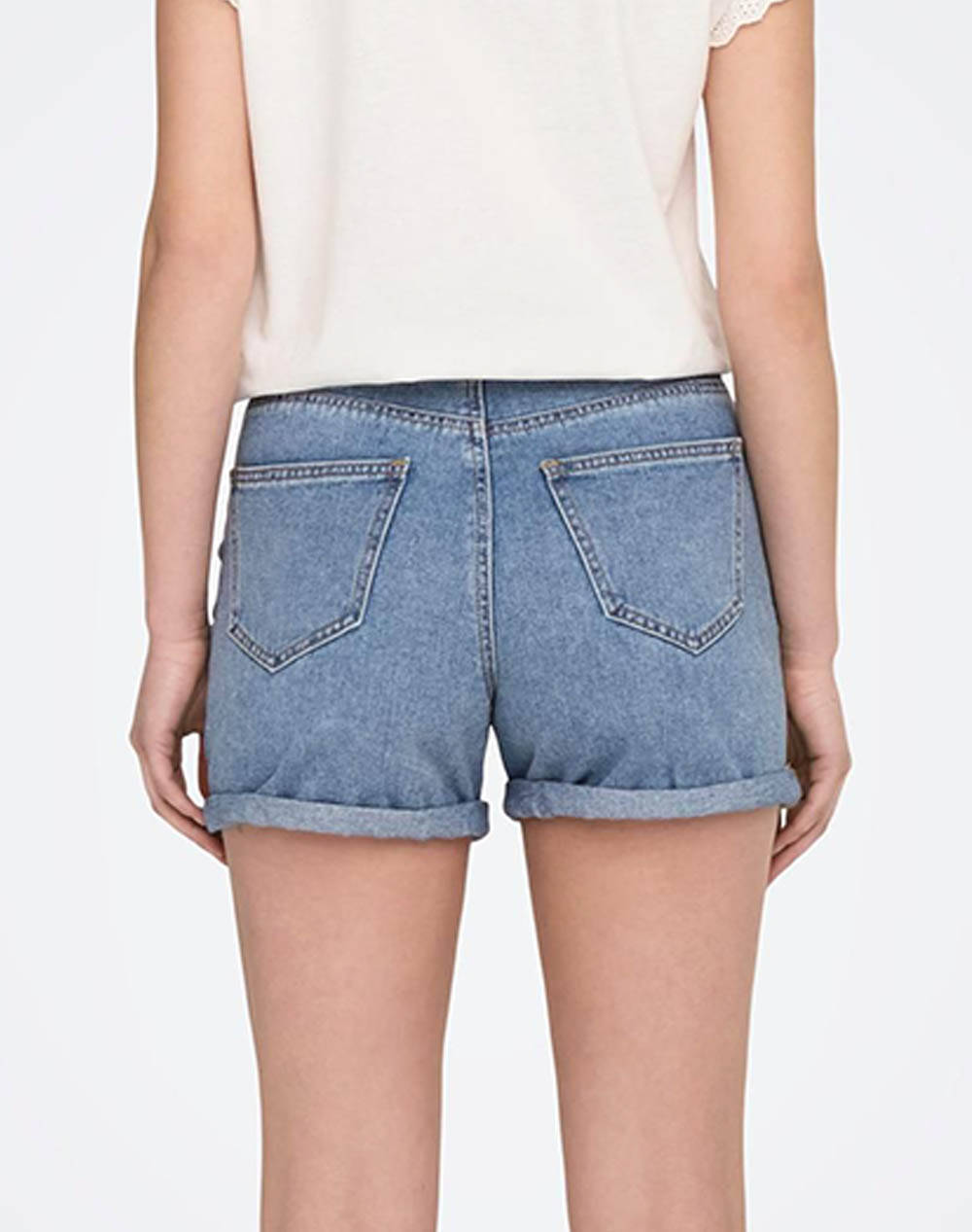 ONLY ONLY ONLPHINE DNM SHORTS NOOS. 15196224-Light Blue Denim DenimLightBlue - 2