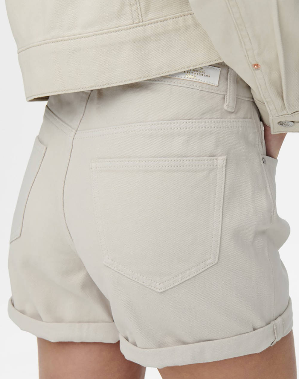 ONLY ONLPHINE DNM SHORTS NOOS 15196224-ECRU Ecru φωτογραφία